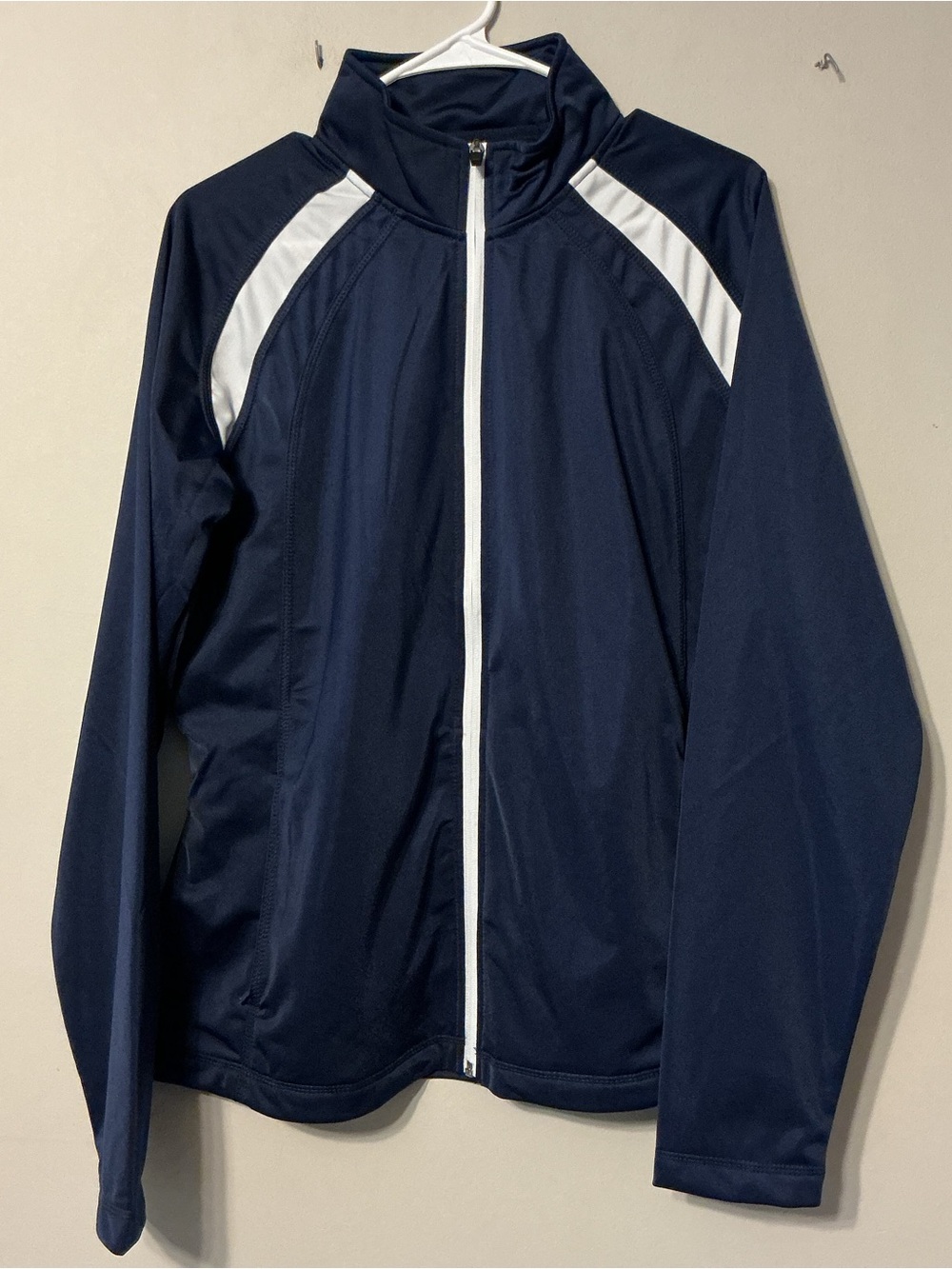 Sport-Tek Navy W/ White Stripe Activewear Jacket